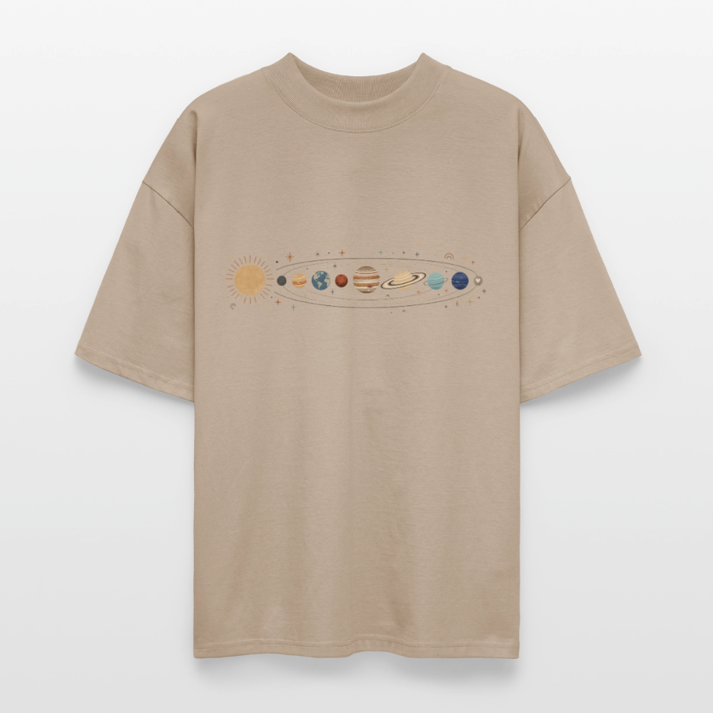 Cosmic Alignment – Oversized Unisex Bio T-Shirt Blaster 2.0 - Steingrau