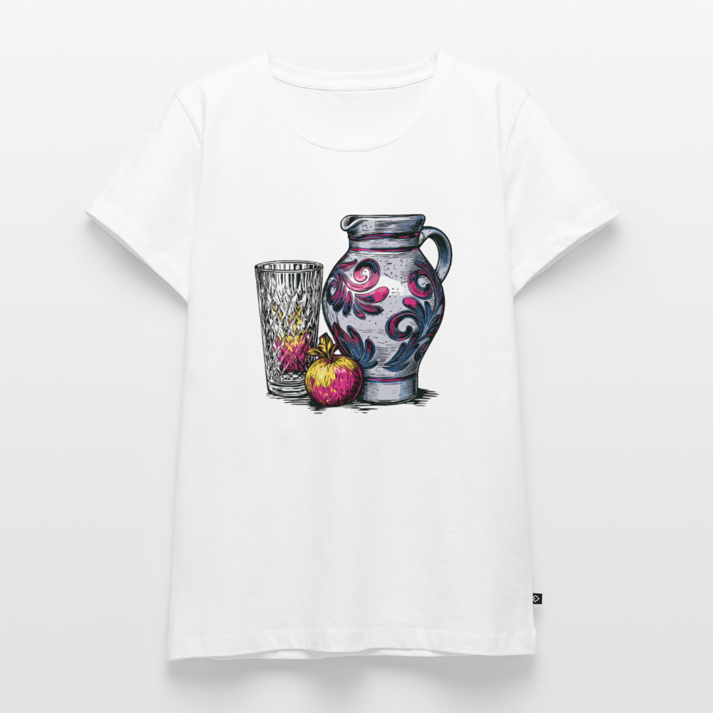 Pink Bembel & Äppelwoi - Frauen Premium T-Shirt - Weiß