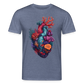 Ocean Heart - Stanley/Stella Unisex Bio-T-Shirt CREATOR - Dunkelblau meliert