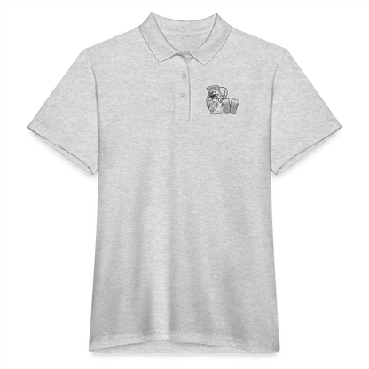 Bembel mit Gläsern - Hessisch Mundart - Frauen Premium Poloshirt - by Artful Alchemist