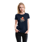 Lustiger Comic Oktopus mit Lollipop - Frauen Premium T-Shirts - Navy