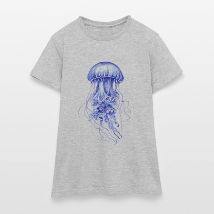 Indigo Qualle - Frauen T-Shirt - by Artful Alchemist
