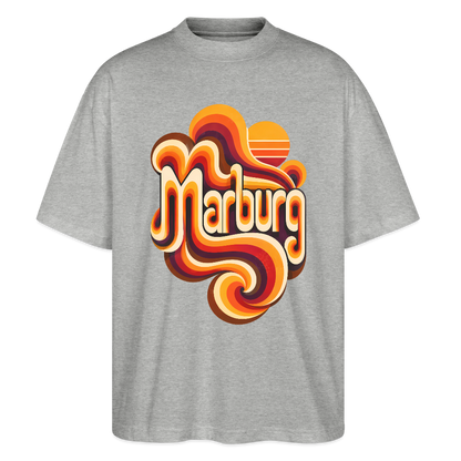 Marburg Retro – Oversized Unisex Bio T-Shirt - Grau meliert