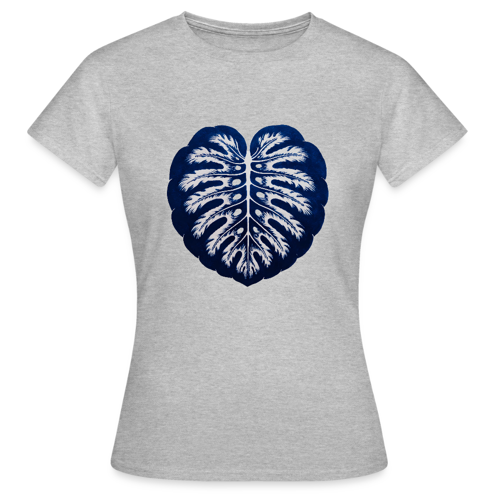 Indigo Monstera - Frauen T-Shirt - by Artful Alchemist
