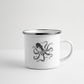 Cooler Oktopus Kraken - Emaille-Tasse - Weiß