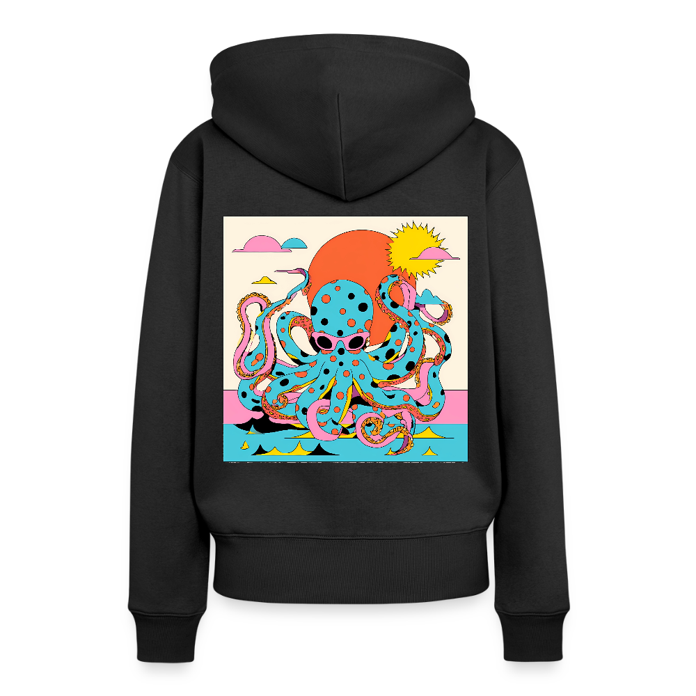 Octopus Summer – Retro Comic - Frauen Premium Bio Hoodie - by Artful Alchemist