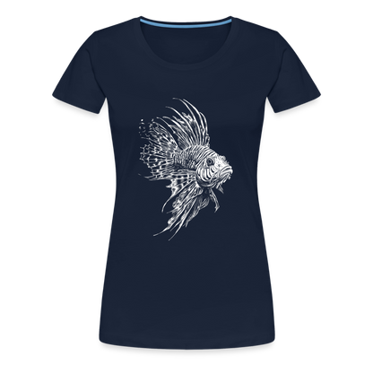 Rotfeuerfisch - Monochrom - Frauen Premium T-Shirt - by Artful Alchemist