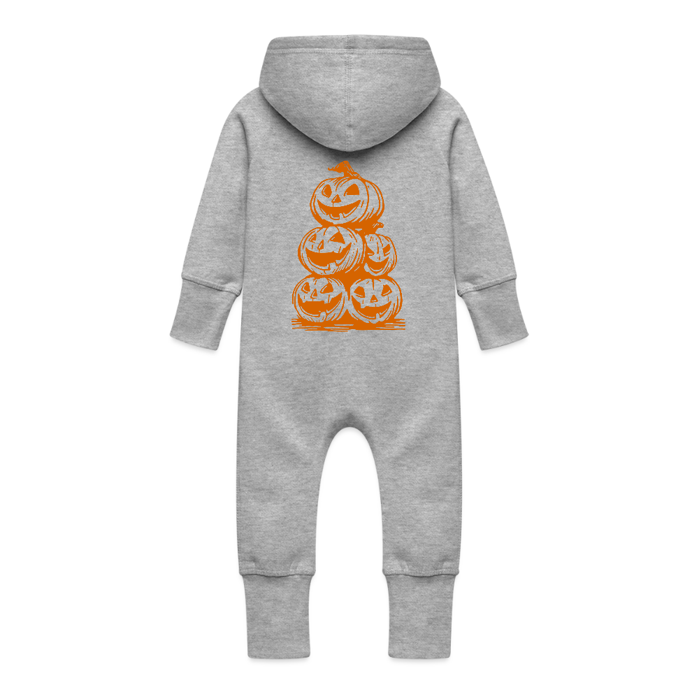 Five Pumpkins Big - Baby Bio Sweat Overall mit Kapuze - Grau meliert