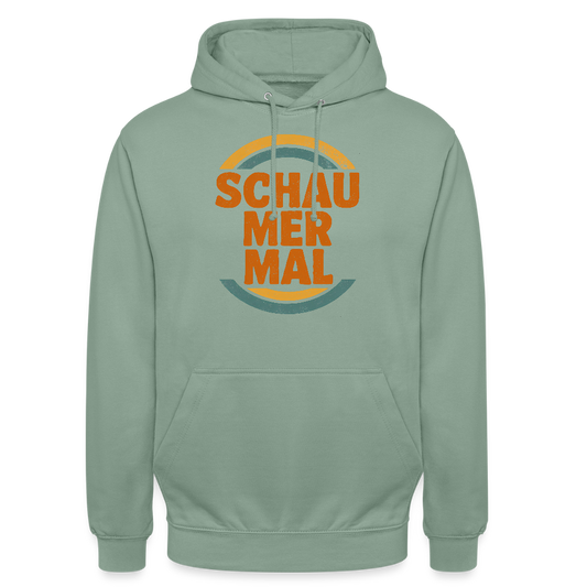 „Schau Mer Mal“ – Retro Look aus Hessen - Unisex Hoodie - by Artful Alchemist