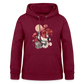 Vintage Boho Blossom Chicken - Frauen Hoodie - Bordeaux