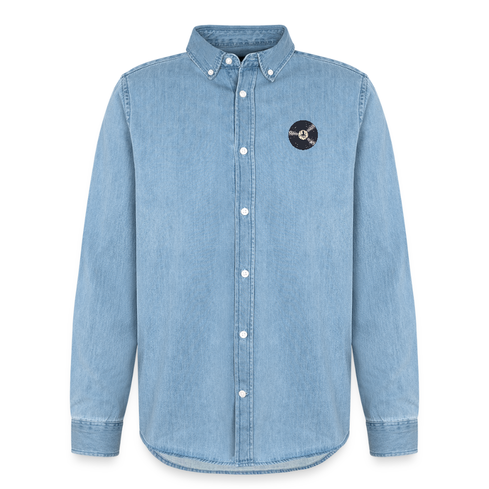 Vinyl Octopus – Denim Edition - Stanley/Stella Denim Hemd - verwaschenes Hellblau