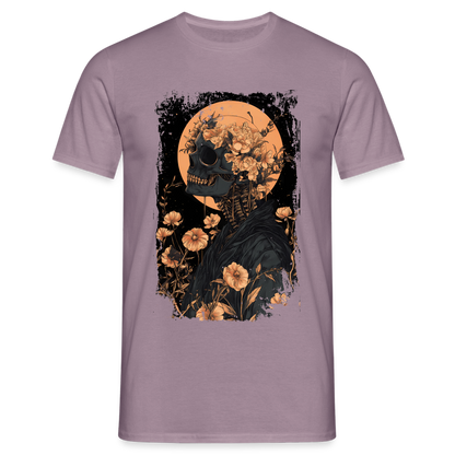 Boho Hippie Skelett im 60er, 70er Jahre Look - Männer T-Shirt - by Artful Alchemist