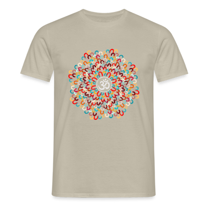 Yogi, Prana Mandala Om - Bunte Federn - Männer T-Shirt - by Artful Alchemist