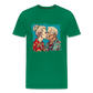 Küssendes Best Ager Pärchen mit Hawaiihemden  - Männer T-Shirt - Kelly Green