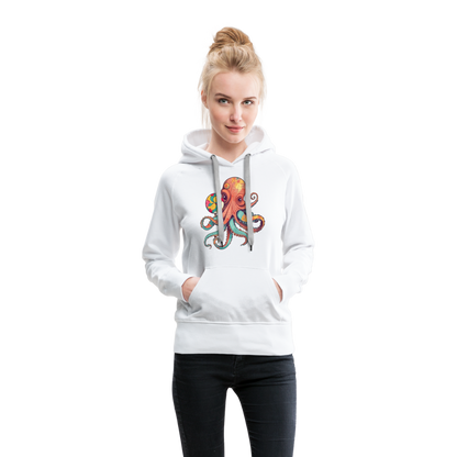 Lustiger Comic Oktopus mit Lollipop - Frauen Premium Hoodie - by Artful Alchemist