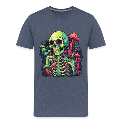 Horror Pilz Skelett - Happy Halloween - Männer Premium T-Shirt - by Artful Alchemist