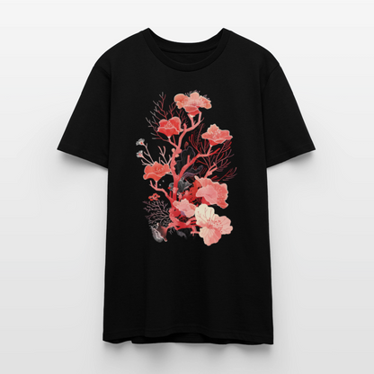 Zarte Korallen Blumen - Stanley/Stella Unisex Bio-T-Shirt CRAFTER - by Artful Alchemist