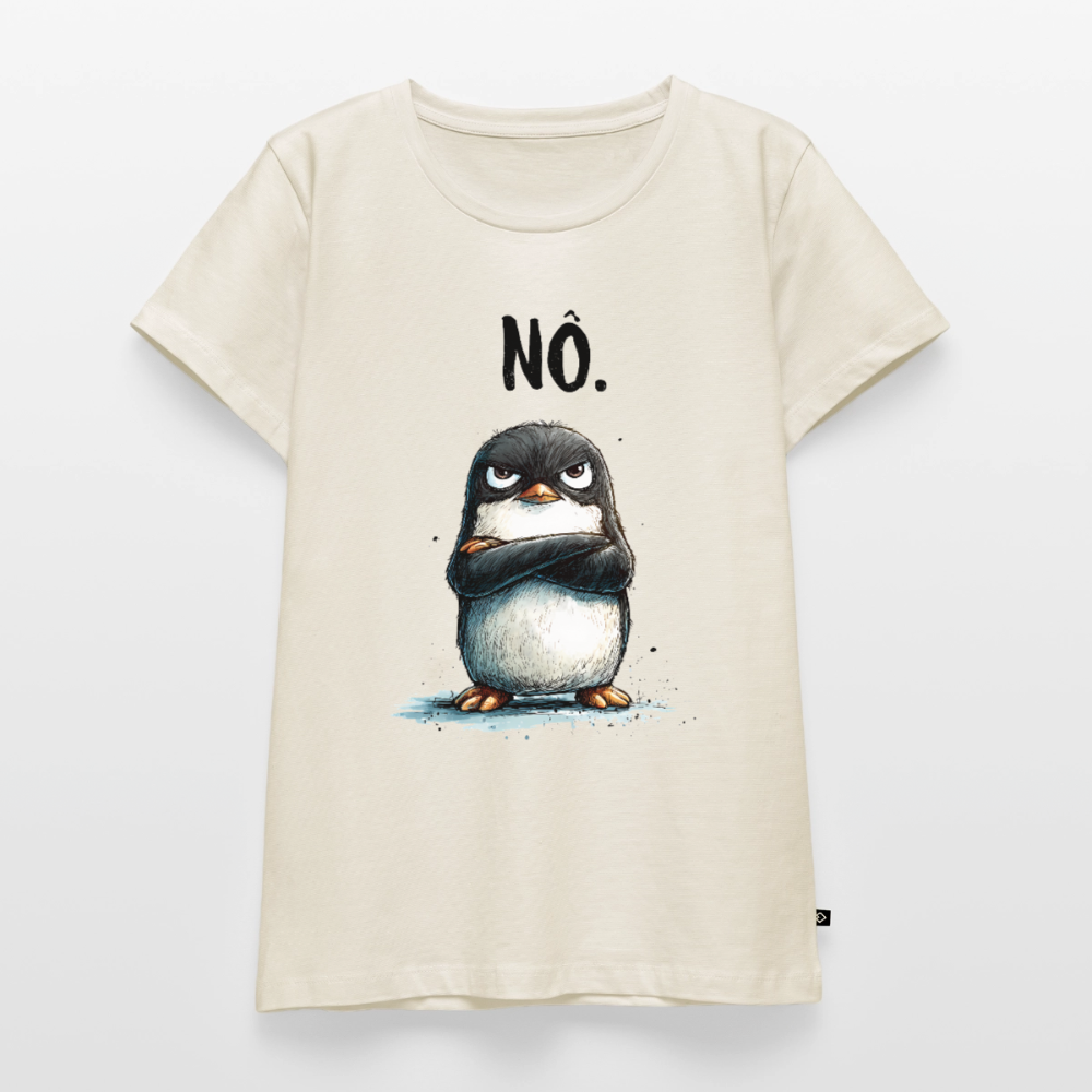 Grumpy Penguin – „NÖ.“ - Frauen Premium T-Shirt - by Artful Alchemist