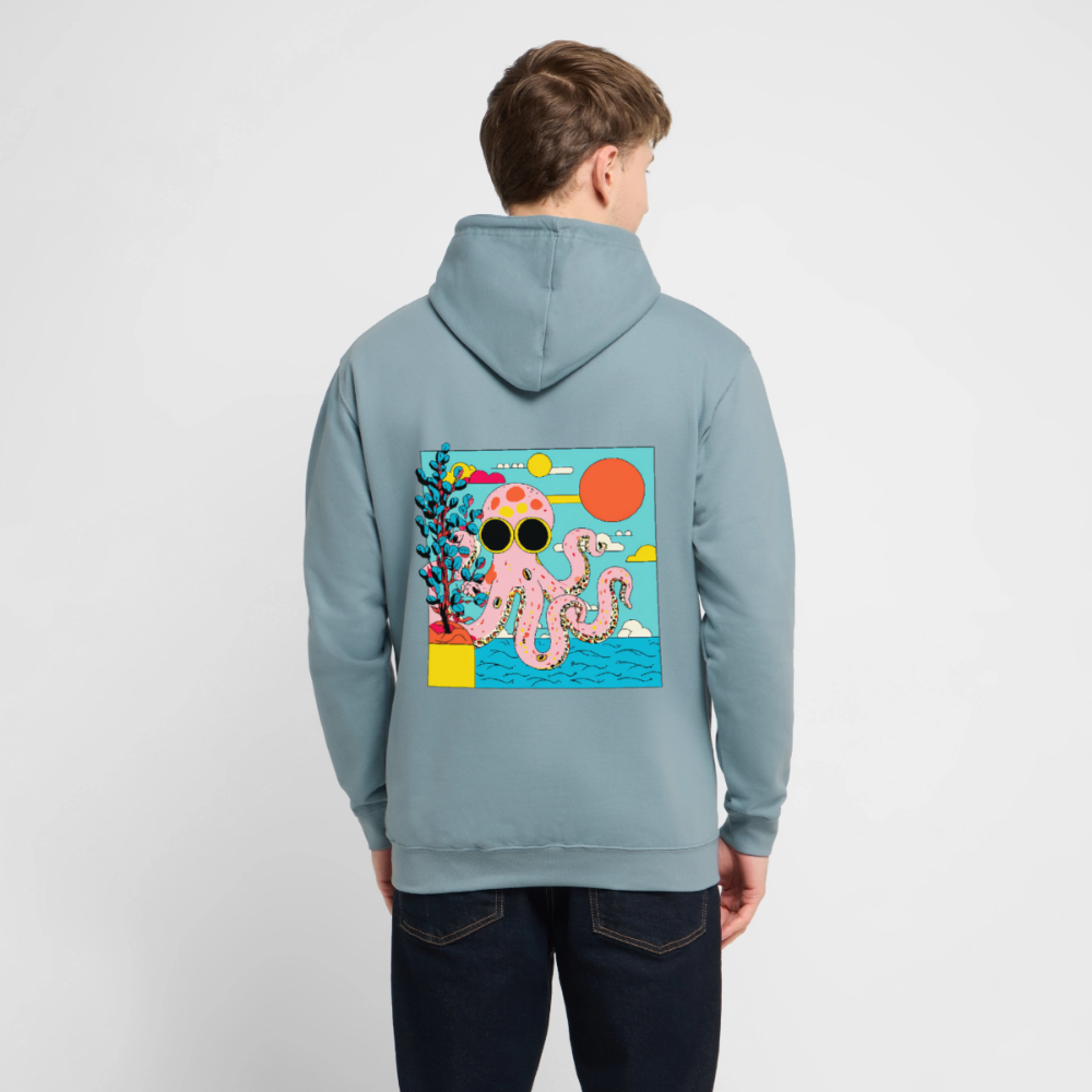 Summer Reef – Pink Octopus - Unisex Hoodie - by Artful Alchemist