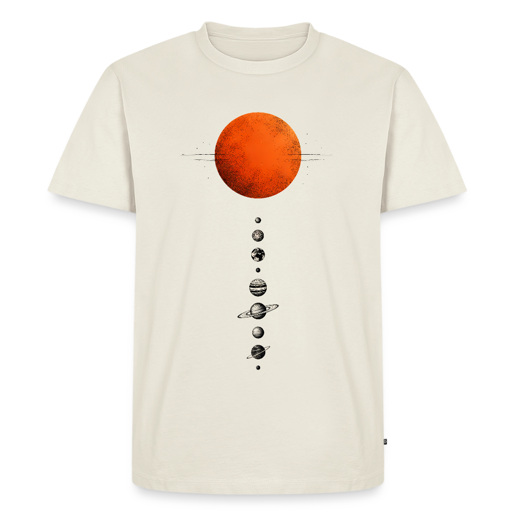 Sonnensystem - Männer Premium T-Shirt - Naturweiß