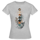Mystic Mermaid – Mondphasen - Frauen T-Shirt - Grau meliert