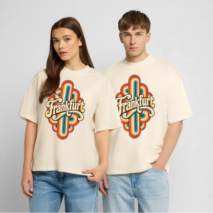 Frankfurt Retro – Oversized Unisex Bio T-Shirt - Natur