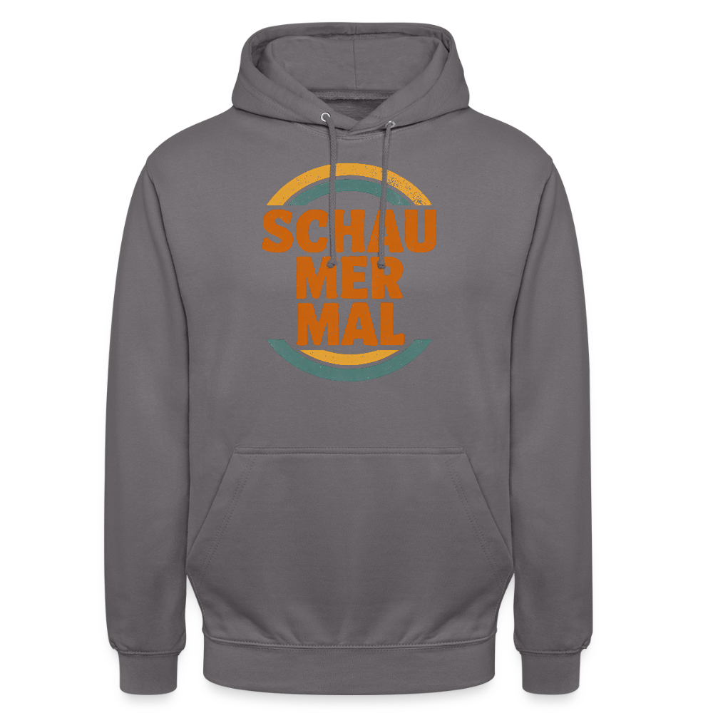 „Schau Mer Mal“ – Retro Look aus Hessen - Unisex Hoodie - by Artful Alchemist
