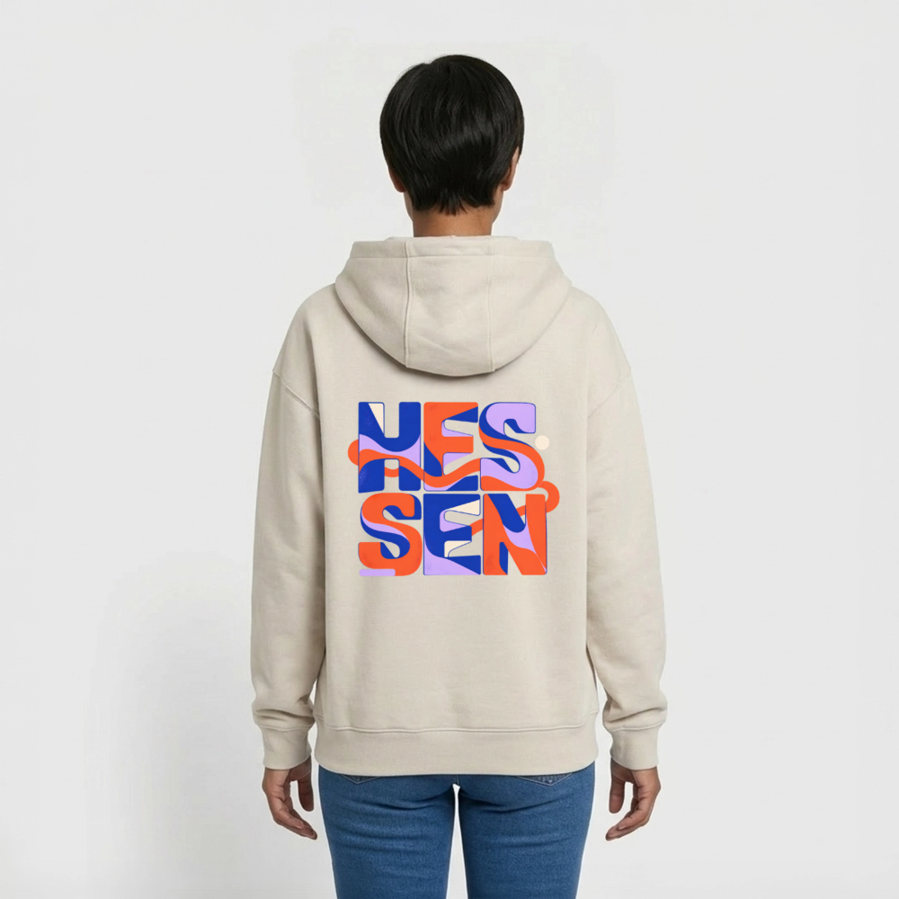 Hessen Color – Oversized Heavyweight Unisex Hoodie - Beige