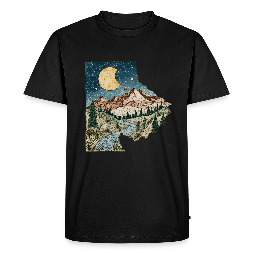 Nightfall Peaks – Vintage Mountain - Männer Premium Bio T-Shirt - by Artful Alchemist