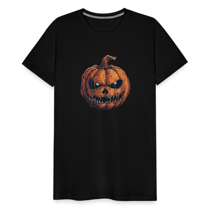 Gruseliger Horror Kürbis -Happy Halloween - Männer Premium T-Shirt - by Artful Alchemist