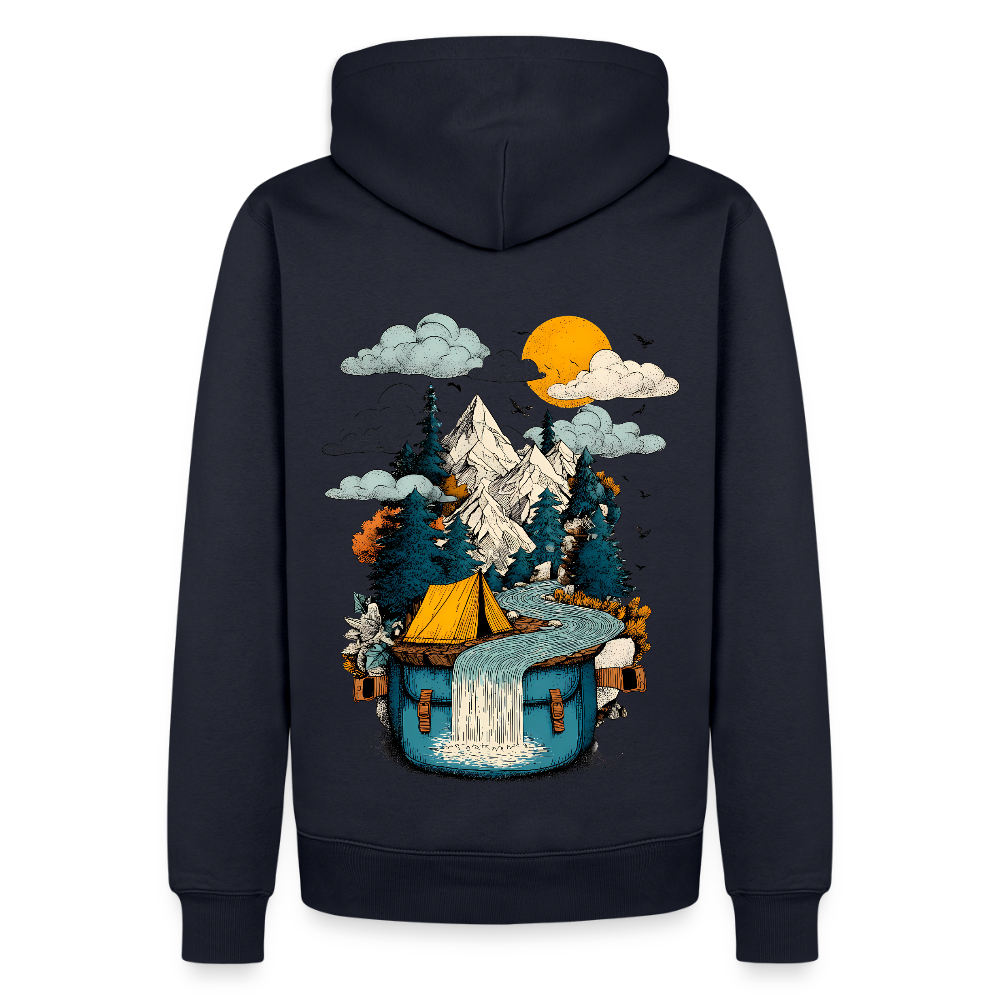 World in a Pack – Adventure Surrealism - Männer Premium Hoodie - by Artful Alchemist