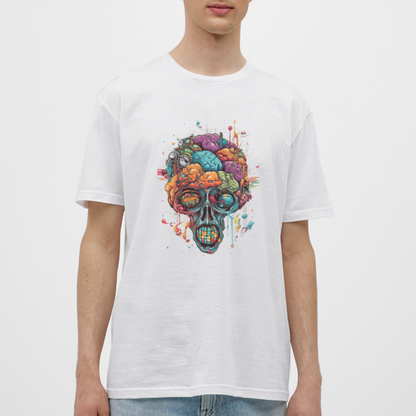 Surrealistischer, psychedelischer Totenkopf - Männer T-Shirt - by Artful Alchemist