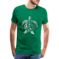 Meeresschildkröte  - Monochrom - Männer Premium T-Shirt - Kelly Green