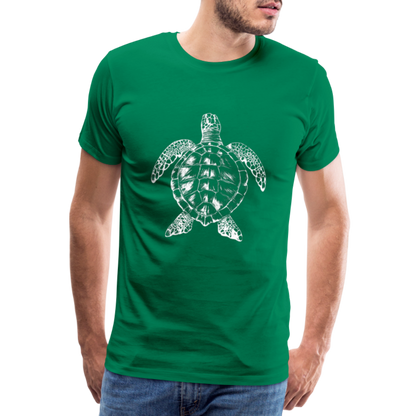 Meeresschildkröte - Monochrom - Männer Premium T-Shirt - by Artful Alchemist