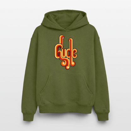Gude Retro – Oversized Heavyweight Unisex Hoodie - Khaki