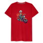 Coole alte Biker Oma - Motorrad Omi  - Männer T-Shirt - Rot