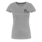 Bembel mit Gläsern  - Hessisch Mundart - Frauen Premium T-Shirt - Grau meliert