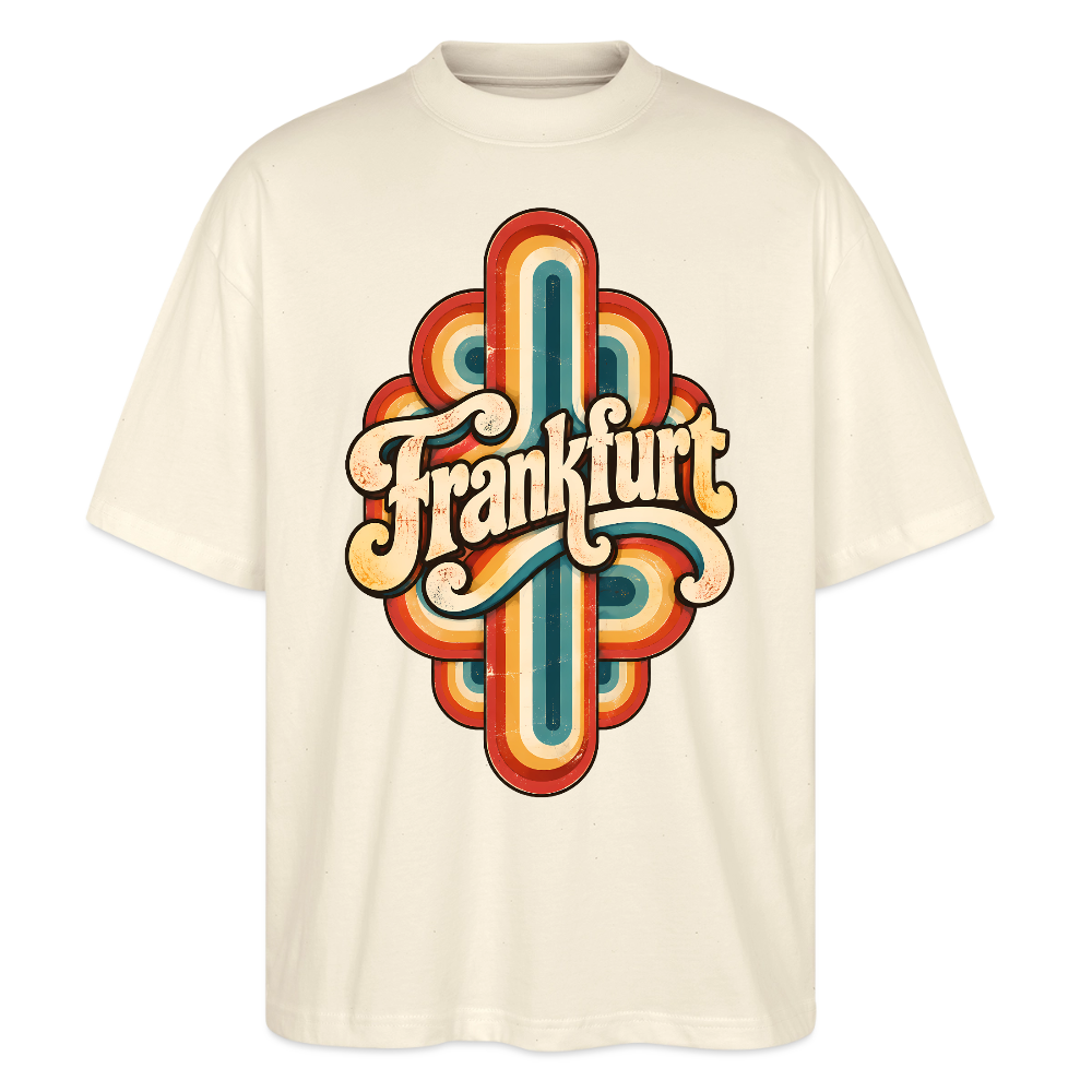 Frankfurt Retro – Oversized Unisex Bio T-Shirt - Natur