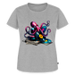 DJ Oktopus – Wenn Tiefsee auf Vinyl trifft - Frauen Premium T-Shirt - Grau meliert