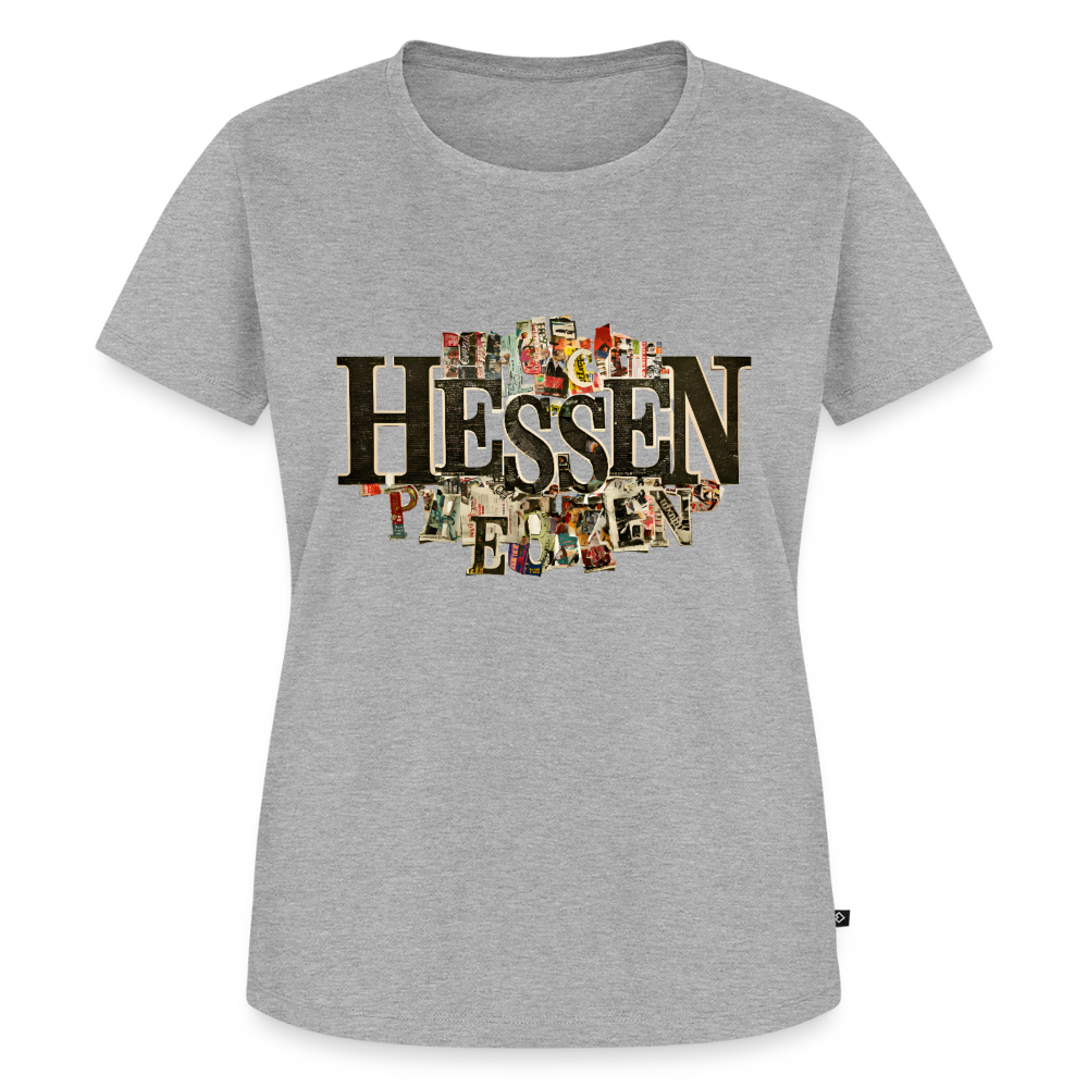 Hessen Collage - Frauen Premium T-Shirt - Grau meliert