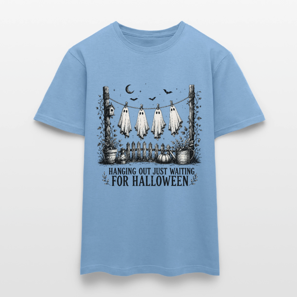 Hanging Out Just Waiting For Halloween - Männer T-Shirt - Carolina Blue