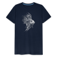 Rotfeuerfisch - Monochrom - Männer Premium T-Shirt - Navy