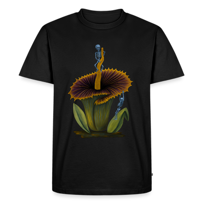 Flora Mortis - Titanwurz Pflanze mit Skeletten - Männer Premium T-Shirt - Schwarz
