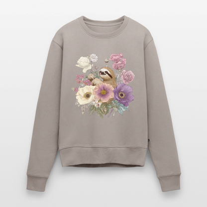 Vintage Sloth Blossom - Frauen Premium Pullover - by Artful Alchemist