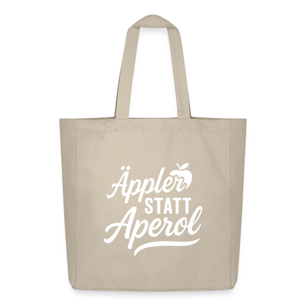 Äppler statt Aperol - Midweight recycelter Stoffbeutel von Stanley/Stella - Cremebeige