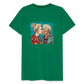 Küssendes Best Ager Pärchen mit Hawaiihemden  - Männer T-Shirt - Kelly Green