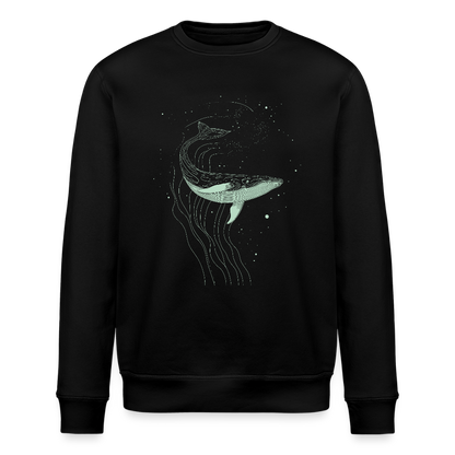 Lineart Wal Motiv (hellgrün) - Stanley/Stella Unisex Bio-Sweatshirt ROLLER - by Artful Alchemist