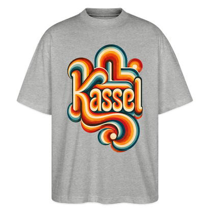 Kassel Retro – Oversized Unisex Bio T-Shirt - Grau meliert