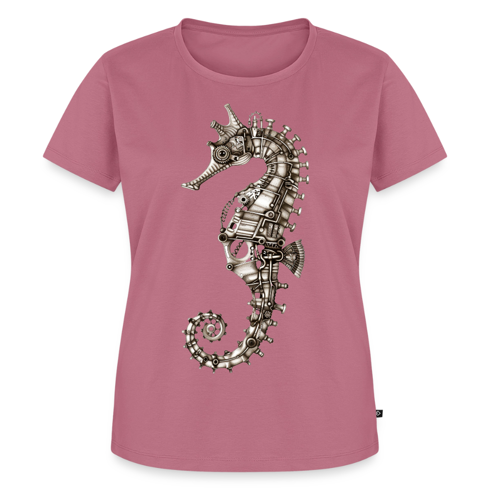 Clockwork Seahorse – Steampunk - Frauen Premium Bio T-Shirt - by Artful Alchemist