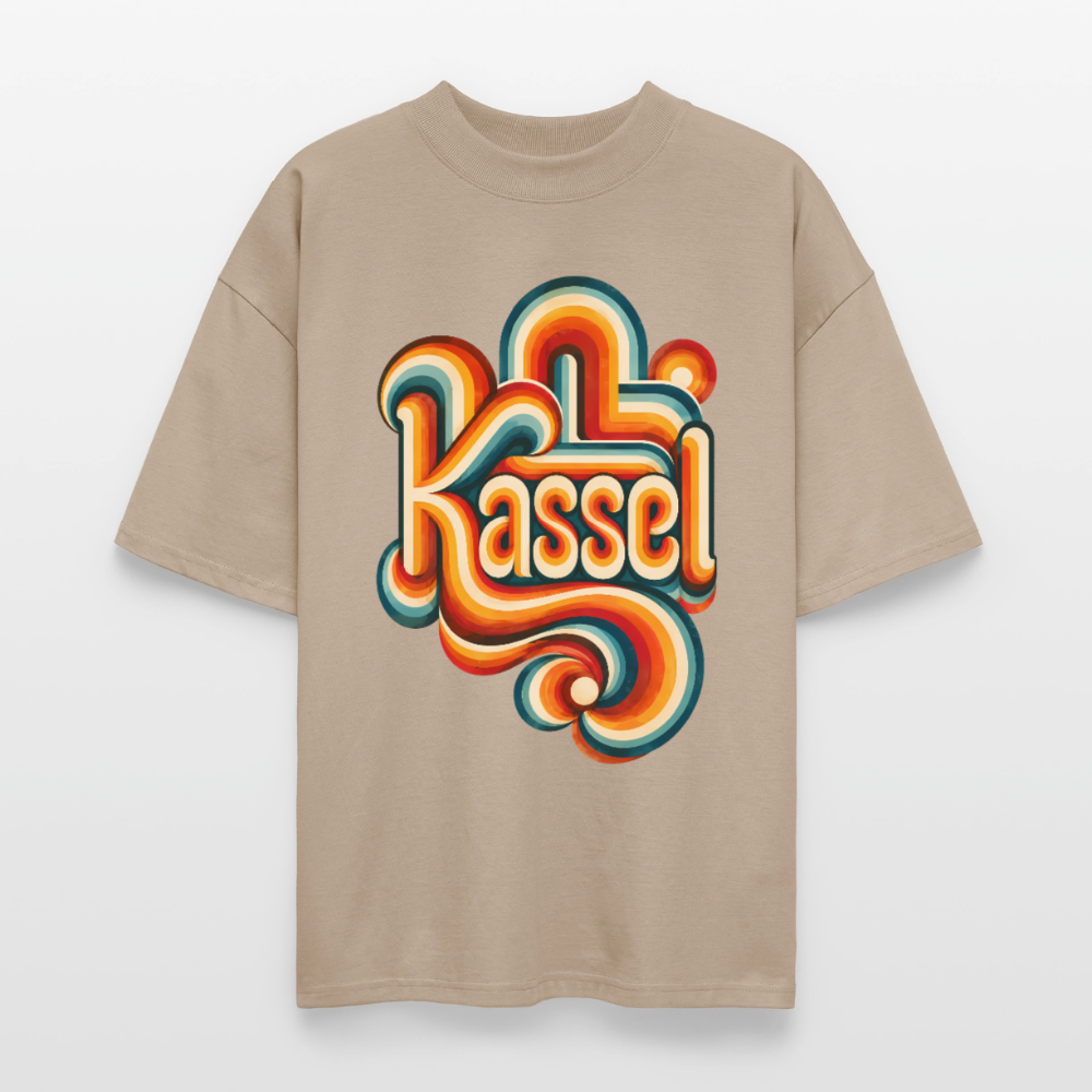 Kassel Retro – Oversized Unisex Bio T-Shirt - Steingrau